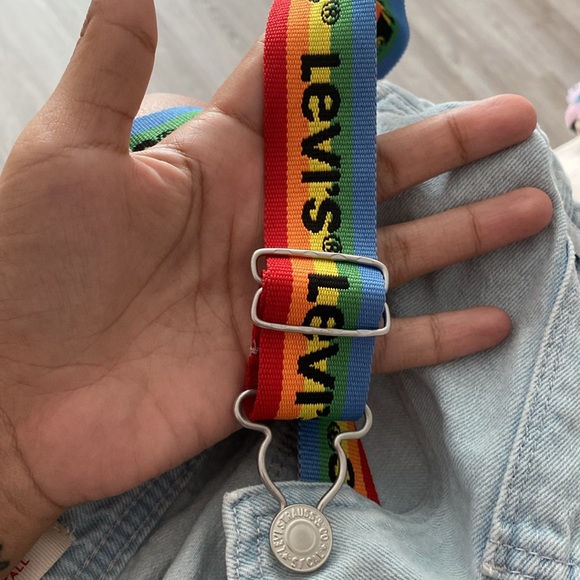 Levi’s BIG GIRLS DENIM Shortall - Size 16 (Woman’s XS) - Picture 9 of 11